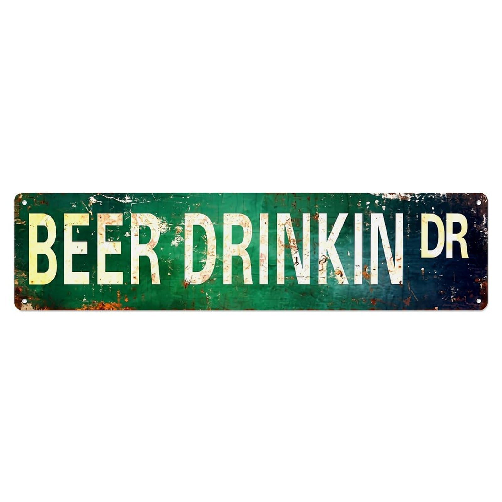 Beer Drinkin Dr Sign Metal Tin Sign Plaque