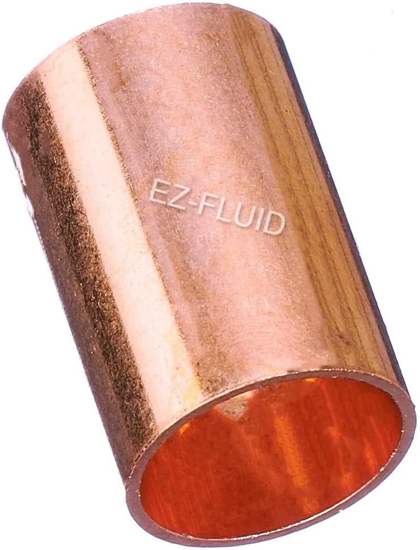 Plumbing 2" C X C LF Copper Slip Coupling Pressure Copper Fitting Without Stop,Sweat Solder Connection for Residential,Commercial. (1 Pack)