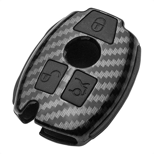TANGSEN Funda inteligente compatible con Mercedes Benz A B C CLA CLS E G GL GLA GLC GLE GLK GLS SL SLC SLK SLK SLS Class AMG Viano 3 botones sin