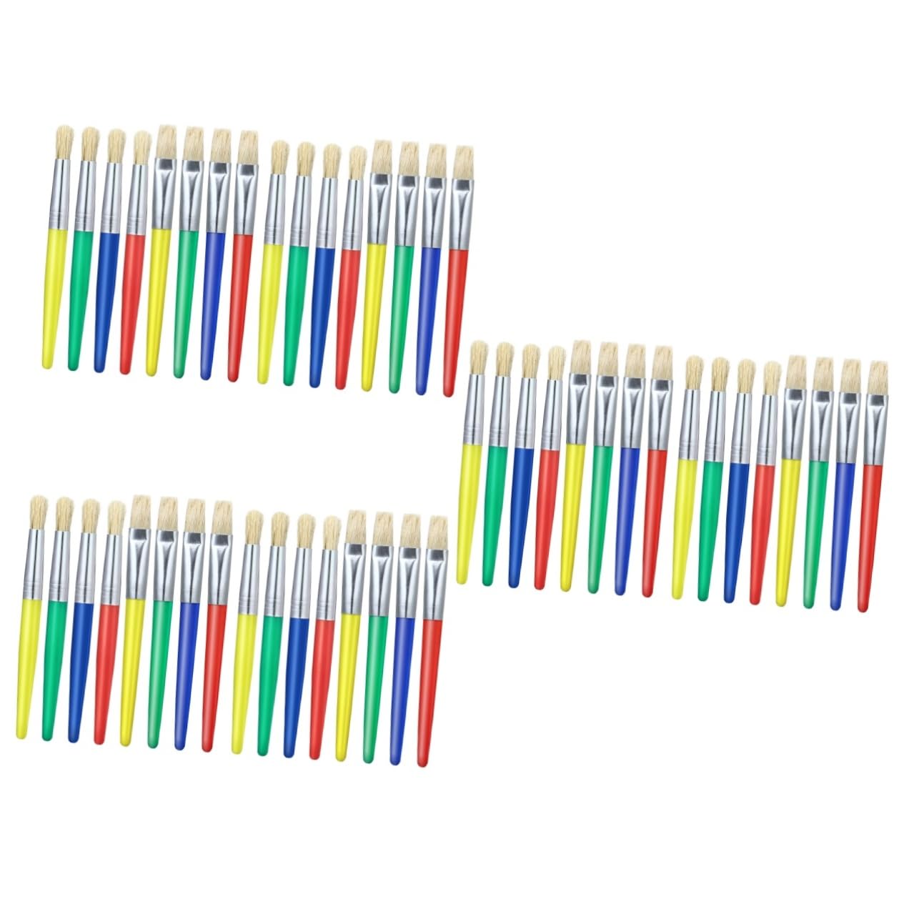 Pinceau dessin à la détrempe enfants Jojofuny plastique lavable 48pcs