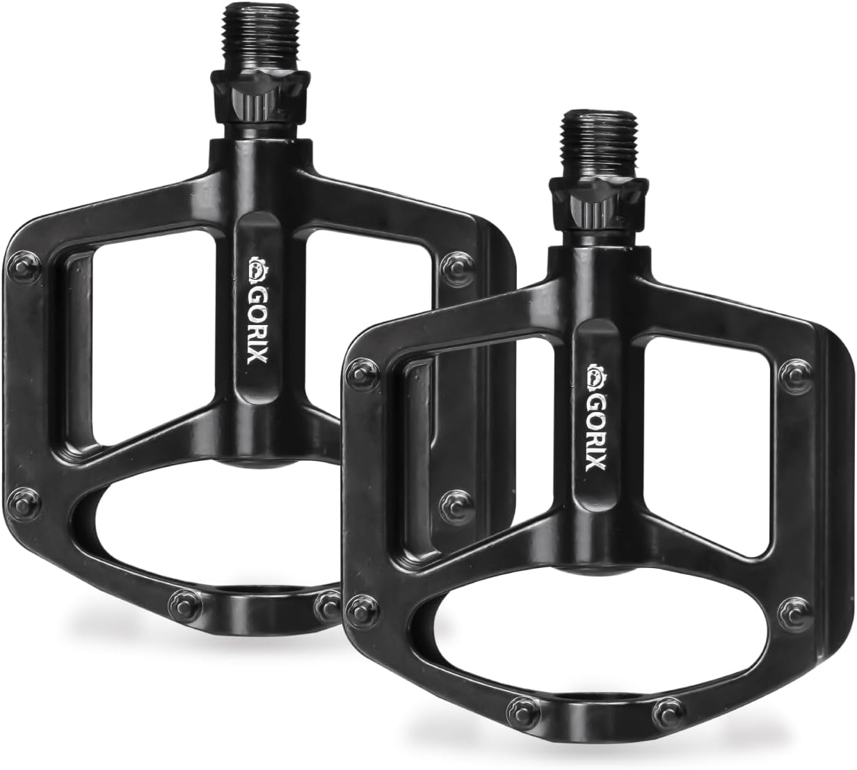 GORIX Bicycle Flat Pedals Aluminum Lightweight Durable Road Mountain Bikes (GX-MA715)