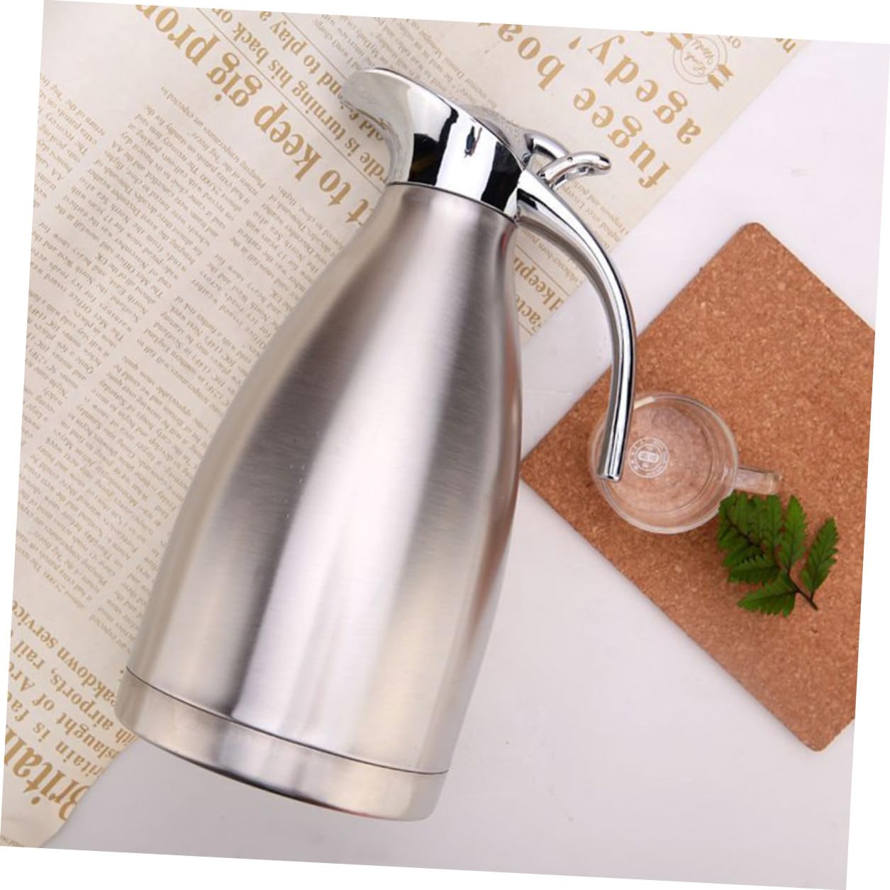 INOOMP Borraccia Termica Termos Isolamento a Vuoto da 1.5l in Acciaio Inossidabile per Tè e Latte a Casa in Ufficio