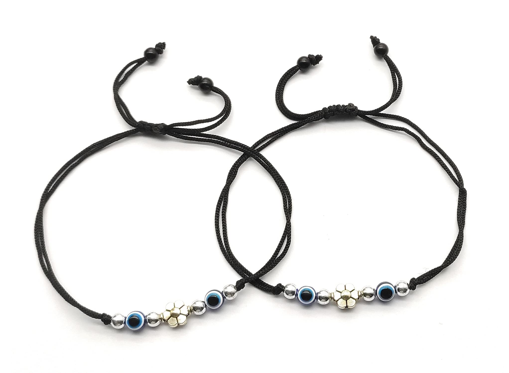 ARTIFICIAL TREE German Silver Evil Eye + Flower Ball Charms Black Thread Adjustable Anklet | Nazar Battu | for Women and Girls (AT ANK 052) (B0C1GWV2VQ) Amazon Price History, Amazon Price Tracker