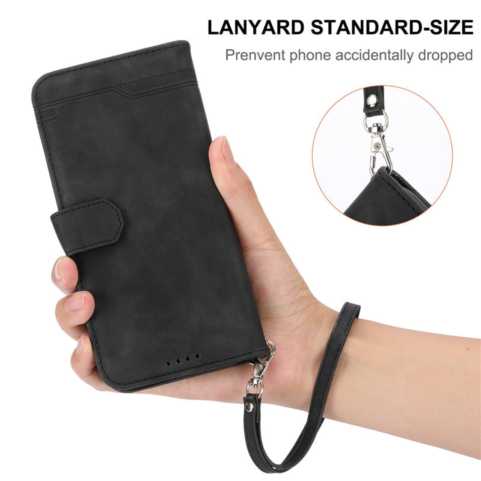 Funda de Cuero con cordón y Tarjetero para iPhone SE 2020 (2022) (Verde)