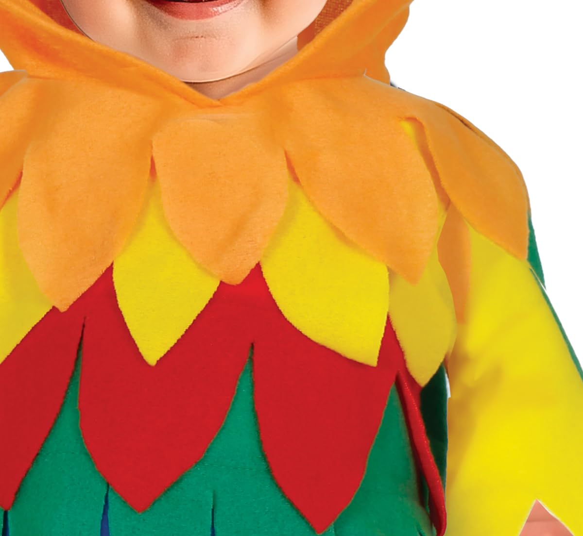 FIESTAS GUIRCA | Lil Parrot Kostüm Baby - Kapuze und Overall - Tierkostüme für Babys und Kleinkinder - Perfekt für Halloween, Karneval und Partys - Unisex - Mehrfarbig