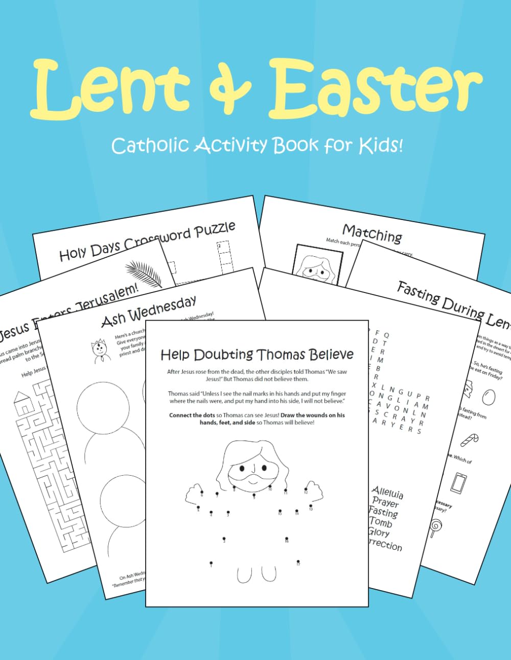 Lent & Easter Activity Book for Kids (Kids Catholic Holiday Activity Books)