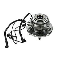 Vista 483 de TRQ Juego de 2 rodamientos de rueda trasera y conjunto de cubo con sensor ABS compatible con Ford Transit Connect 2014-2018