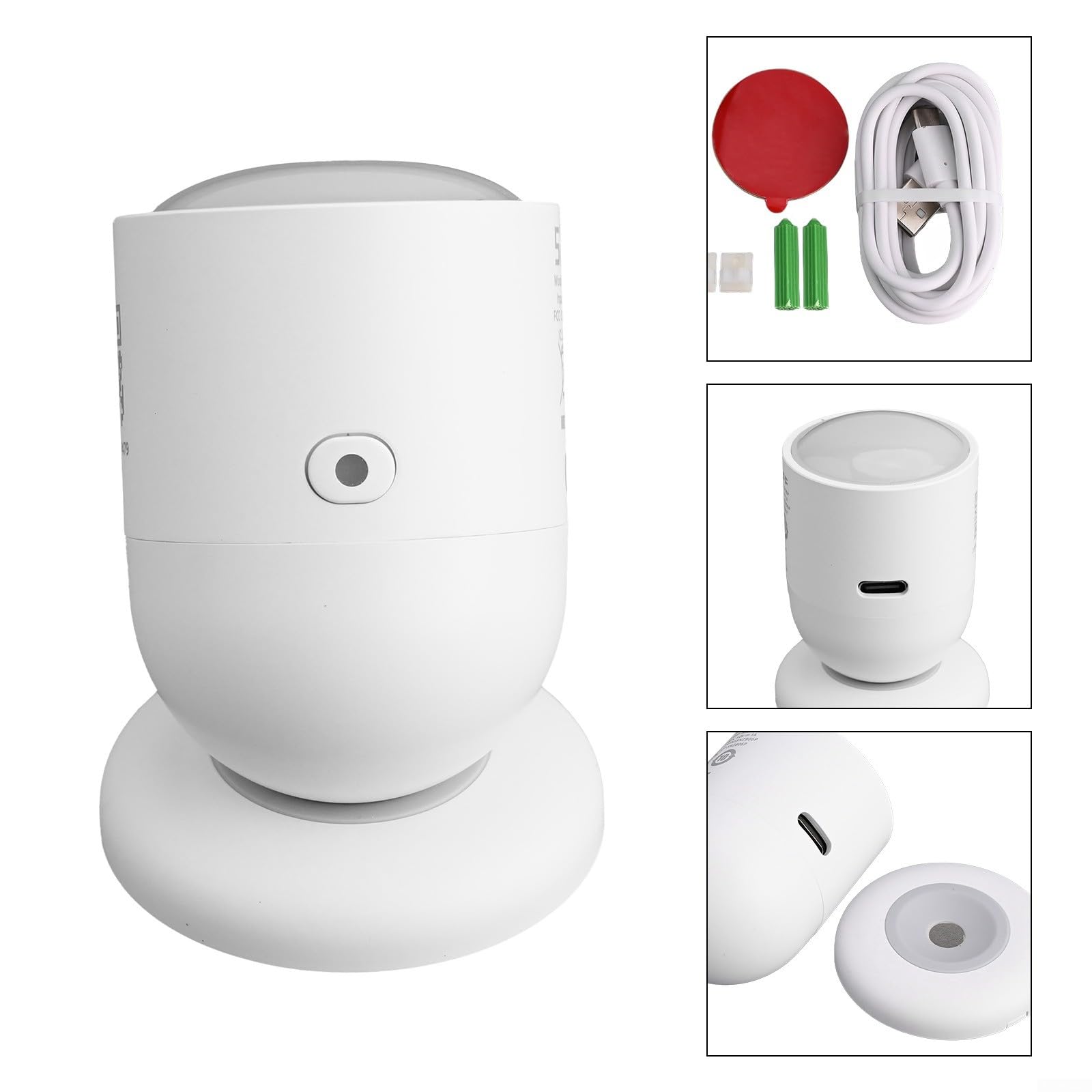 Snzb-06P drahtloses menschliches Präsenzsensor-Set mit Millimeterwellen-Technologie, kompatibel mit Zigbee 3.0 für Smart-Home-Geräte, weiß, ideal für Heimautomatisierung, 3 Stück