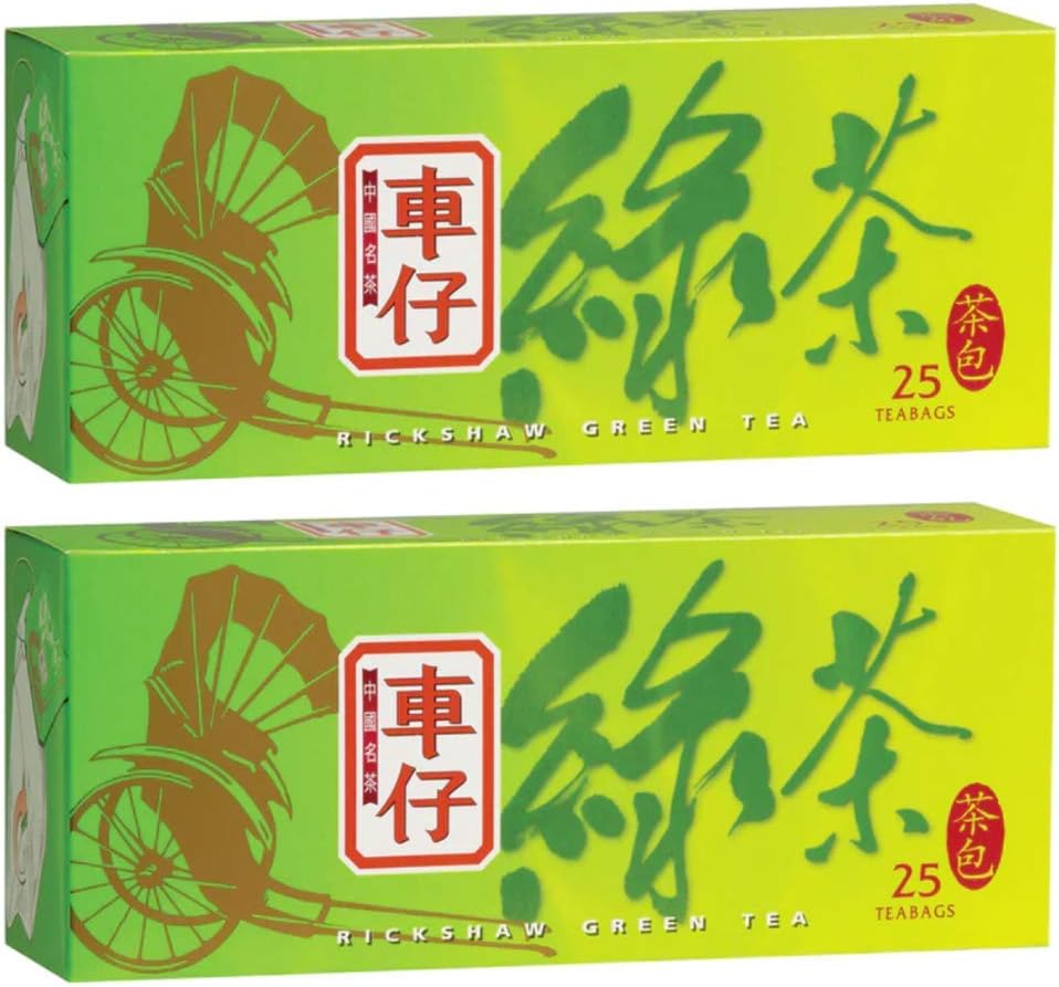 RickshawChinese Teabags GREEN TEA 25pcs tea bags x 2 boxes