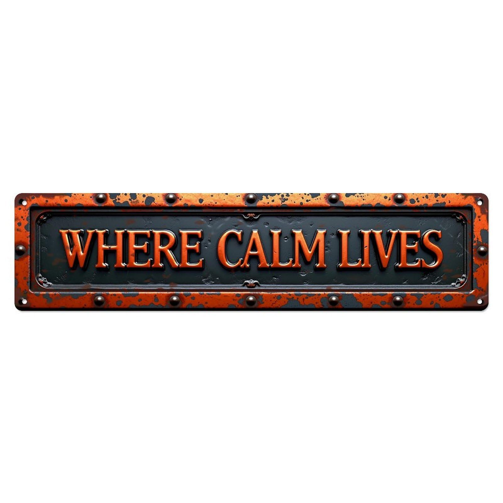 Jdyaojiesheng Vintage Rusted Metal Sign With Text Tin Sign Retro Metal Wall Decor Metal Poster, Home Bar Garage Farmhouse Cafe Wall Art Decoration 4X16inch