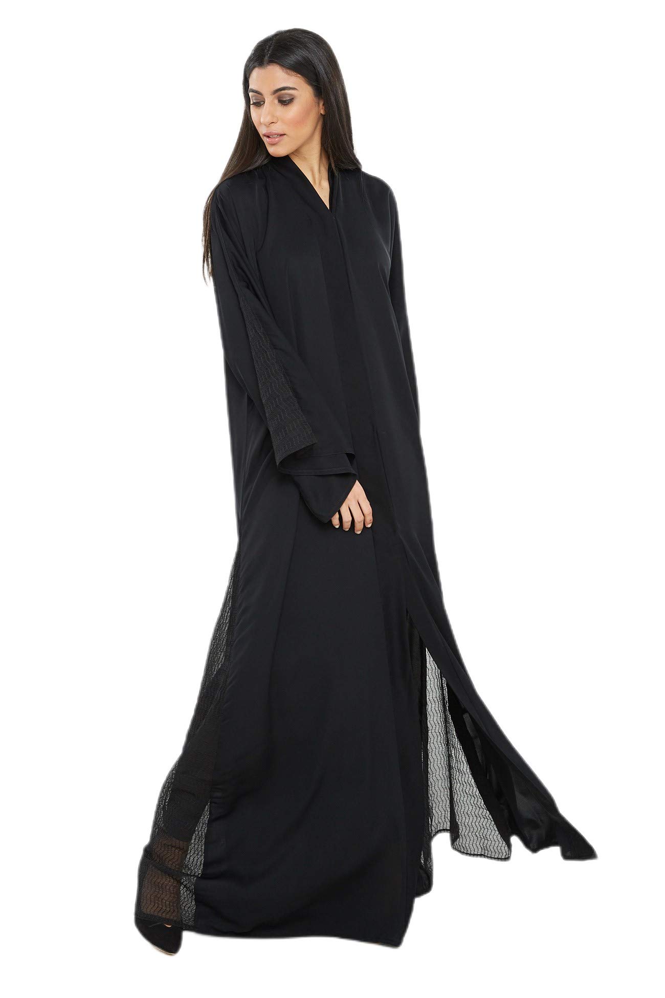 Nukhbaaabaya made with fine fabric, comes with matching Hijab. AJ125A-P
