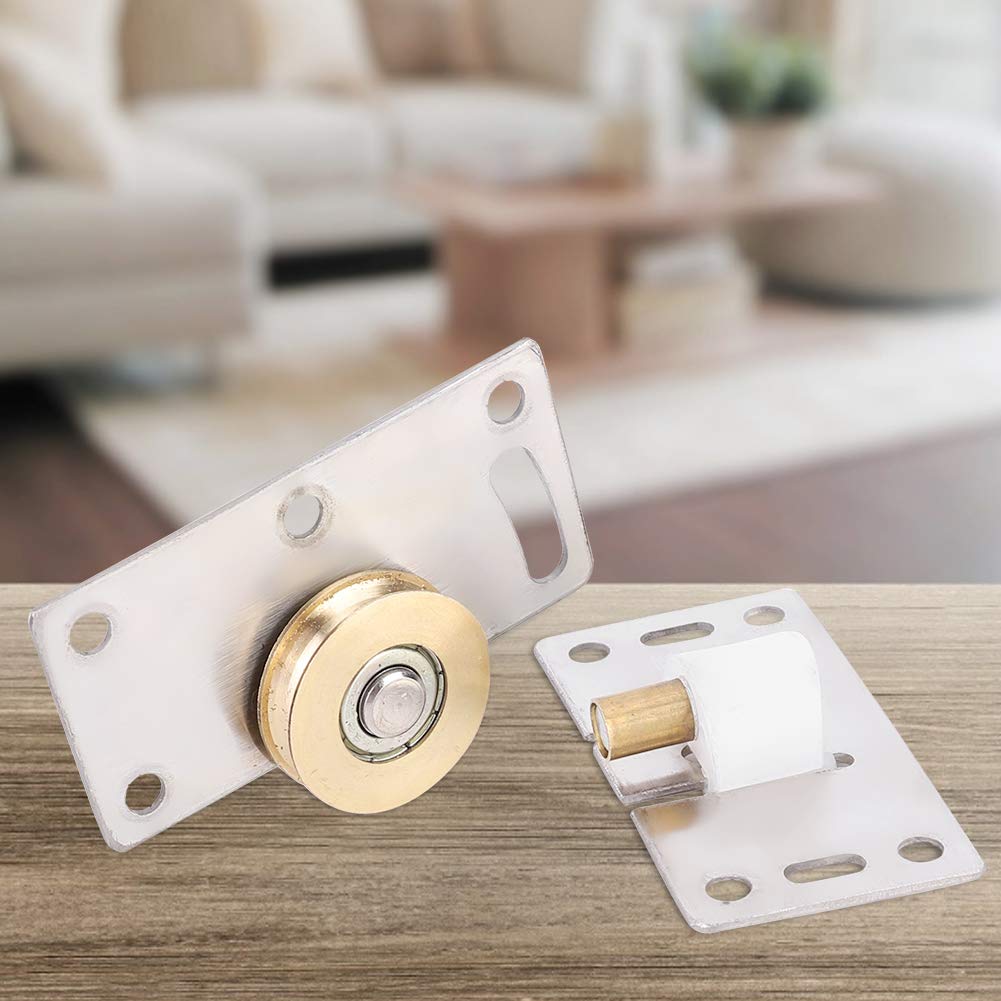 CSPARKV 4 Paires Porte Coulissante Roulettes, Roulette De Porte Coulissante Placard La Porte