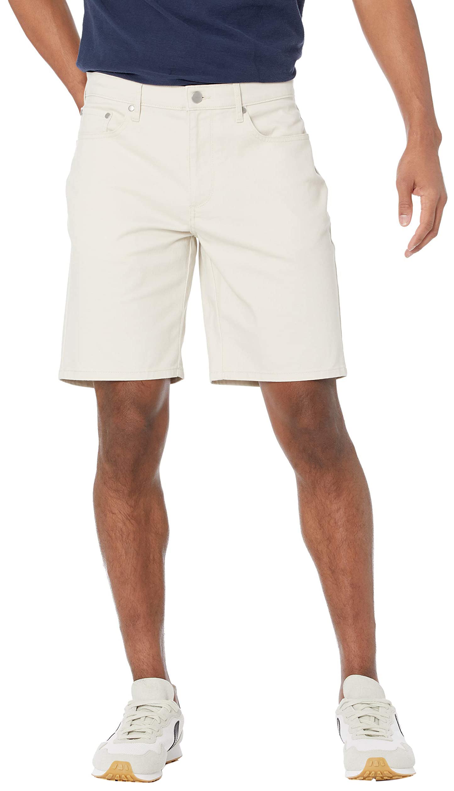 Amazon Essentials Men's Straight-Fit 9" Inseam Stretch Cotton Twill 5-Pocket Shorts