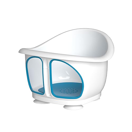 Asiento de baño para bebés de 6 a 12 meses, bañera para bebé con ventosas antideslizantes, silla de baño infantil para recién nacido, malla de