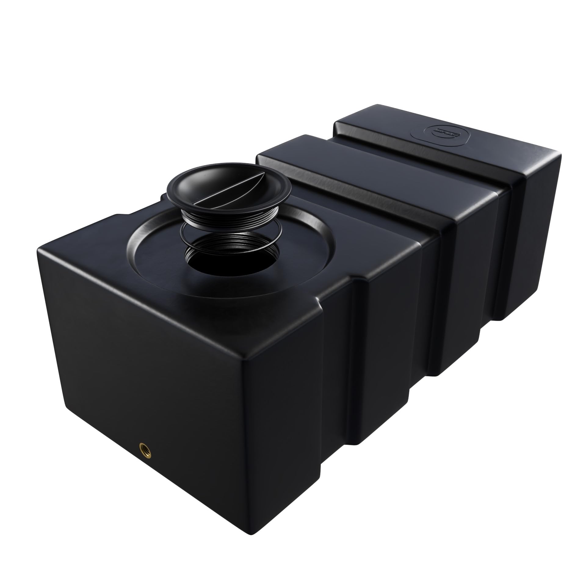 Varile Réservoir d'eau Potable 80 l - Résistant au Transport - Convient à Un Usage Alimentaire - pour Bateau, Camping-Car, remorque (Noir)