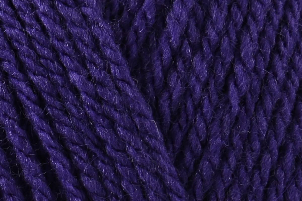 KHASO Sirdar Hayfield Bonus Aran with Wool Crochet Yarn, Wool Acrylic Blend Knitting Wool for Jackets, Gloves, Jumpers & Sweaters - 400g Ball - Purple (627) - Single (1 Ball)