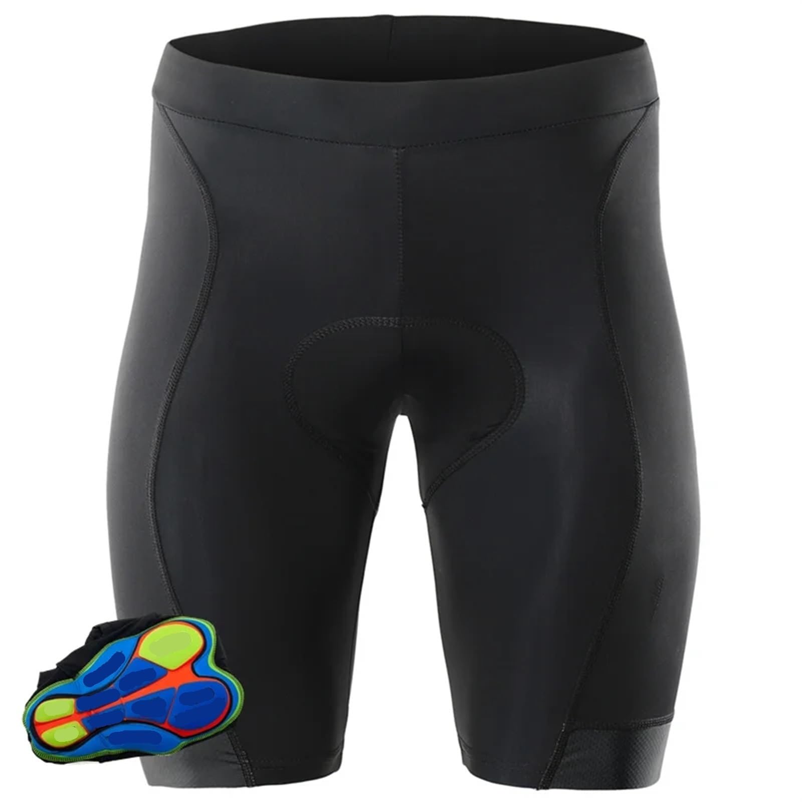 Pantaloncini Da Ciclismo Uomo Pantaloncini da ciclismo uomo neri corti bici imbottiti 20D bicicletta elastici