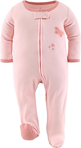 Vista 6 de The Peanutshell Pijama con pies para bebés, para dormir y jugar, paquete de 3
