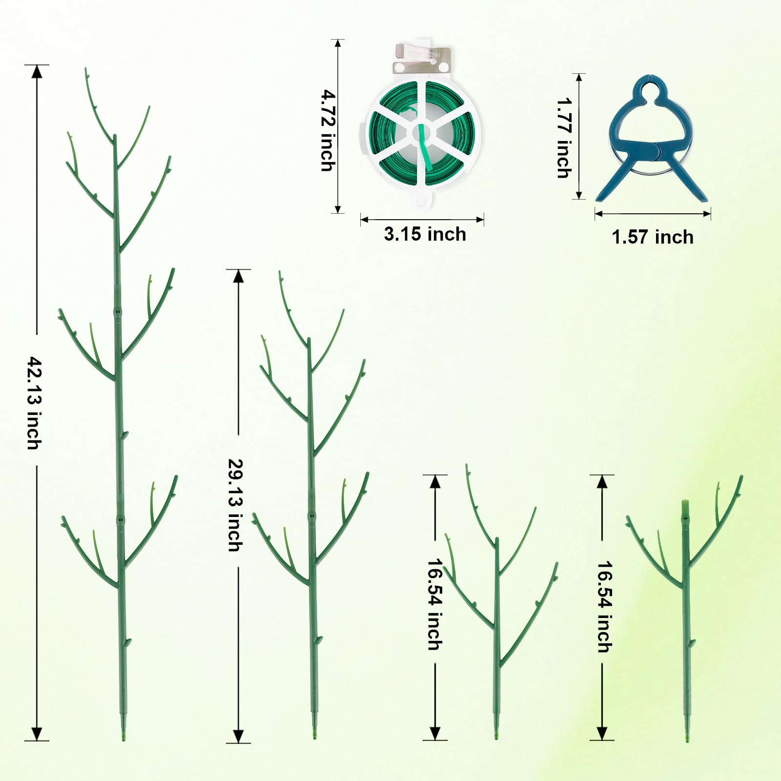 PERSZEN 6 Pack Stackable Monstera Plant Support, Plant Stakes for Indoor and Outdoor Plants Use, Garden Stakes for Climbing and Potted Plants, Pothos, Philodendron