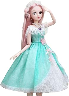 Sharplace 60 cm Ball Jointed Doll BJD Dolls Flexible Joints Girls Doll Makeup Face Fashion Doll for Kids Toys Birthday Gifts Tea Party, Princess Sucio