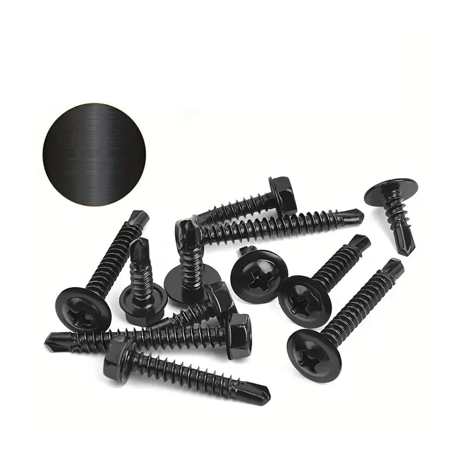Perforación del equipo surtido acero inoxidable 410 de los tornillos autorroscantes la hoja #8(235pcs)