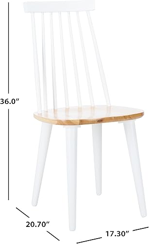 Miniatura 25 de Safavieh American Homes Collection Burris Country Farmhouse - Silla auxiliar con eje gris, madera (juego de 2) Gris,Negro,Natural,natural /