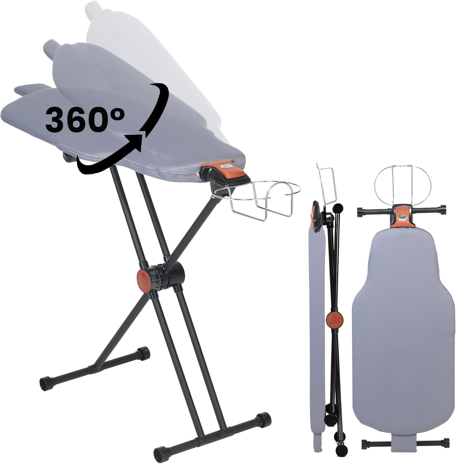 Dazzl 360-Degree Roto-Flip EZ37 Premium Ironing Board Full Size