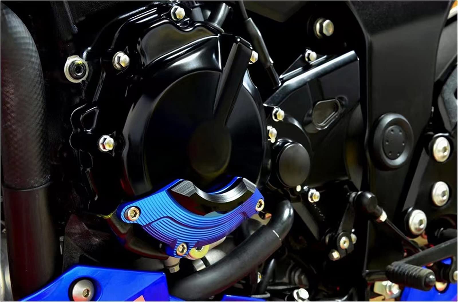 Motorrad Für Suzuki GSX-S 750 2017 2018 2019 2020 2021 2022 GSXS 750 GSX-S750 Motorschutz Slider Guard Motorschutz Schutzabdeckung (Color : Blue Set)