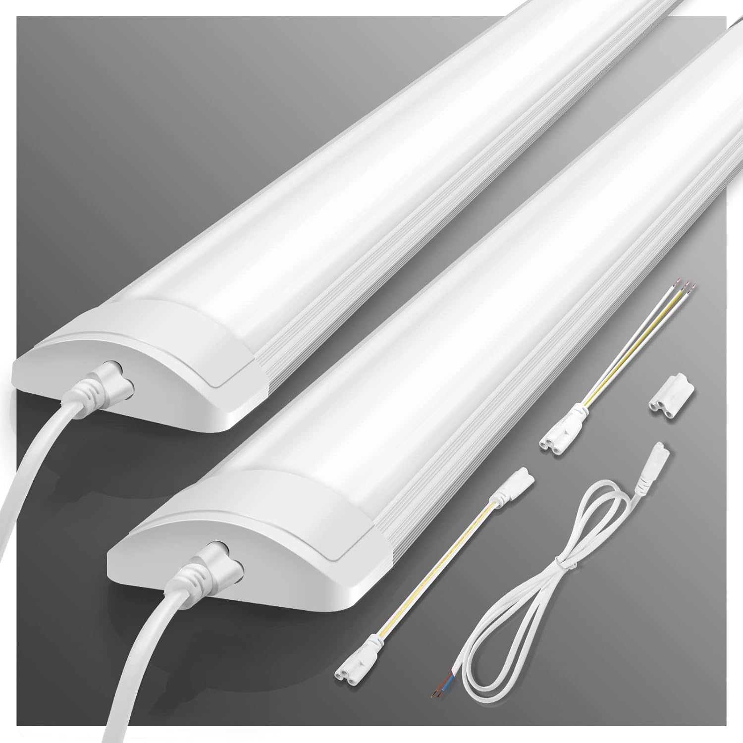 Led Batten Light 3FT, Linkable Integrated Led Tube Light with Connector