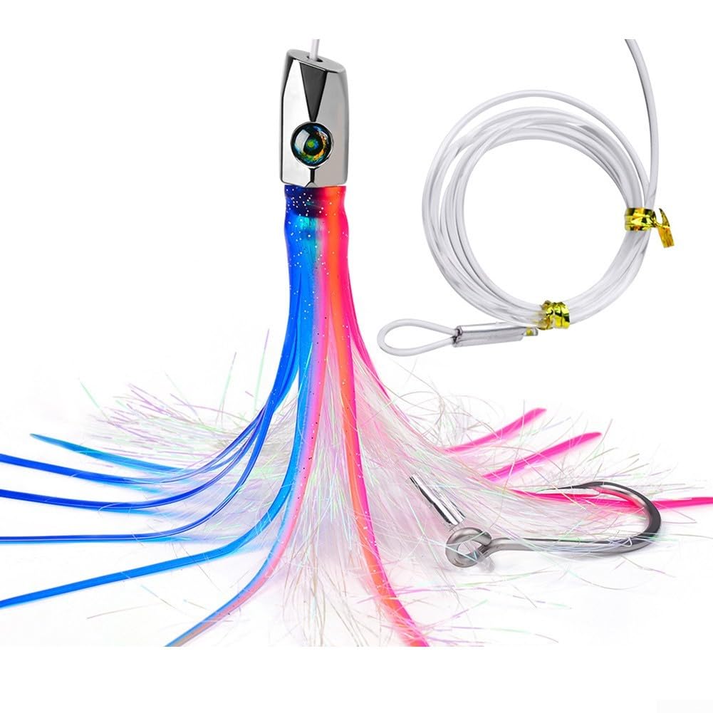 Cebo de arrastre duradero y eficaz para pesca en el mar, 22 cm, 85 g, señuelo suave de pulpo