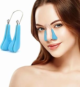jieri Nose Shaper Lifter Clip, Silicone Beauty Up Lifting Soft Safety Pain-Free Silicone Nose Corrector, Bridge Straightener Shrinker for Wide Noses Men Girls