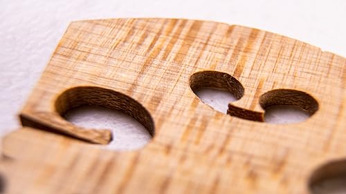 Miniatura 8 de Viotti Puente de violín 4/4: Puente de violín de arce sólido de grado más fino, precortado y preajustado para adaptarse a la mayoría de violines