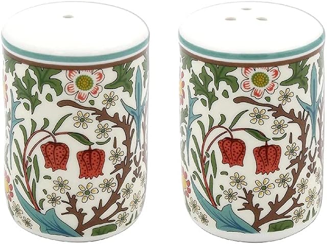 William Morris Blackthorn Fine China Salt & Pepper Pots