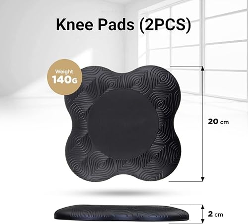 Miniatura 2 de 6 rodilleras extra gruesas para esterilla de yoga, cojín multiusos para alivio del dolor en las articulaciones y prevención de lesiones, resistente