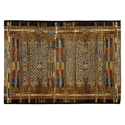 Tapete Liora Manne Tribal Stripe Gold 2'4" x 3'11" miniatura 3