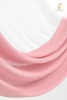 Vista 180 de Tela para envolver arco de boda, 4 paneles de 28 x 20 pies, cortinas de arco de boda rosa para ceremonia, cortinas de tela de gasa para cenador