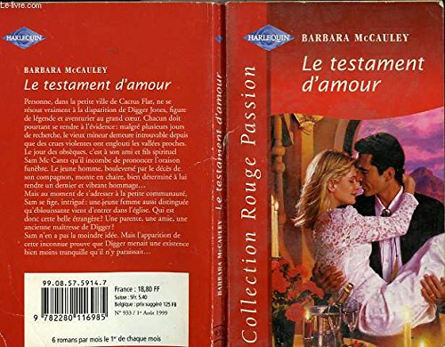 LE TESTAMENT D'AMOUR : McCauley, Barbara: Amazon.fr: Livres