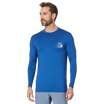 Quiksilver DNA Bubble Logo Long Sleeve Surf T Shirts Rashguard Men