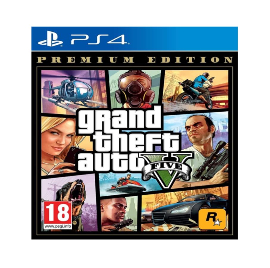 Gran.d Thef.t Aut.o 5 V Premium Edition For PS4 - PlayStation 4 - New Original