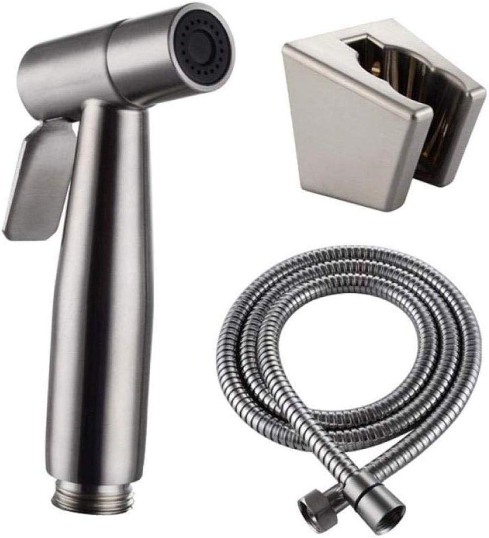 Toilet HoseSprayer Sprayer Kit Personal Sanitary Shower Set - 304 Stainless Steel Washer Nozzle Wall Mounted