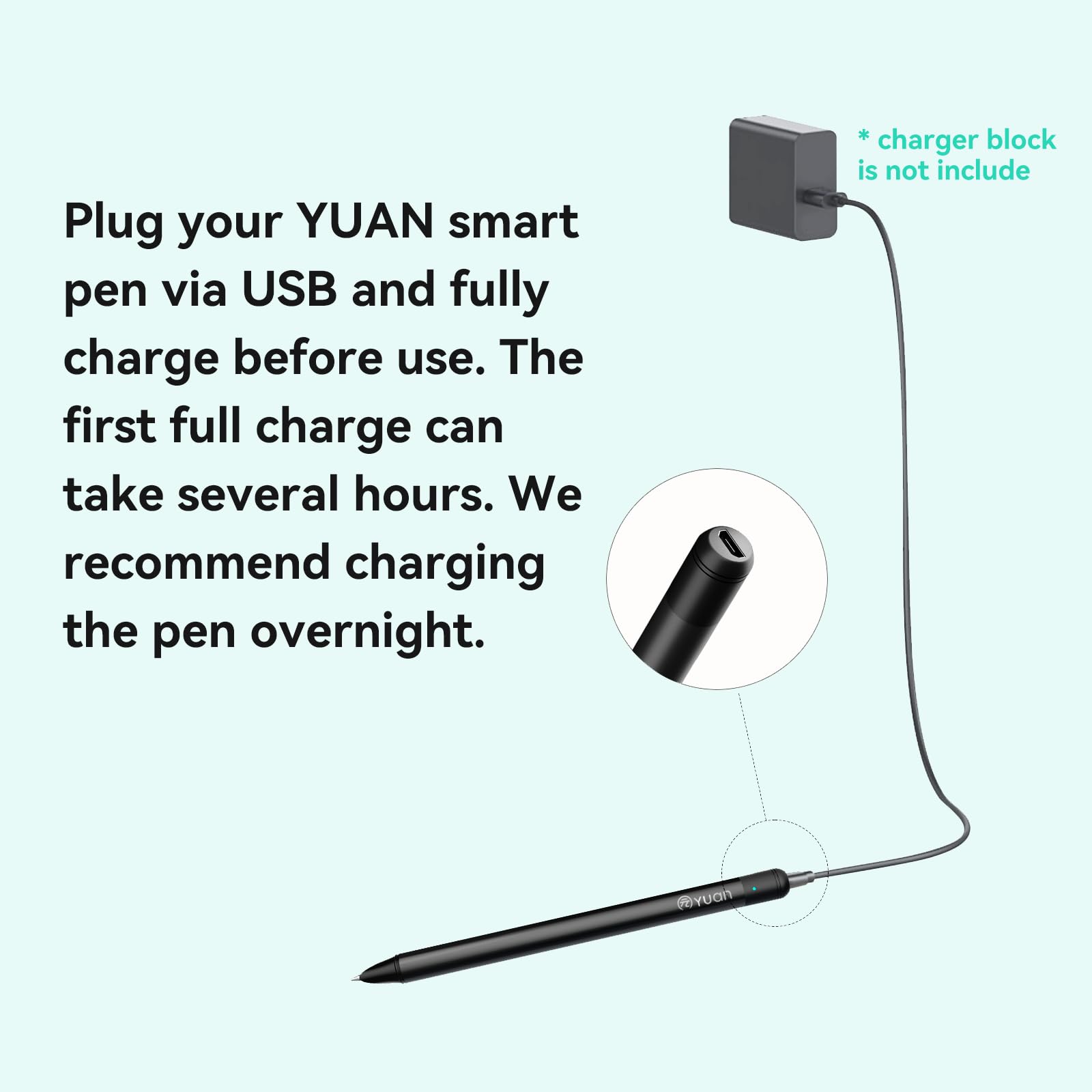 Yuan Smart Pen e Notebook - Set di scrittura Smartpen, penne digitali intelligenti per prendere appunti, sincronizzazione in tempo reale per digitalizzare, archiviare e condividere note cartacee,