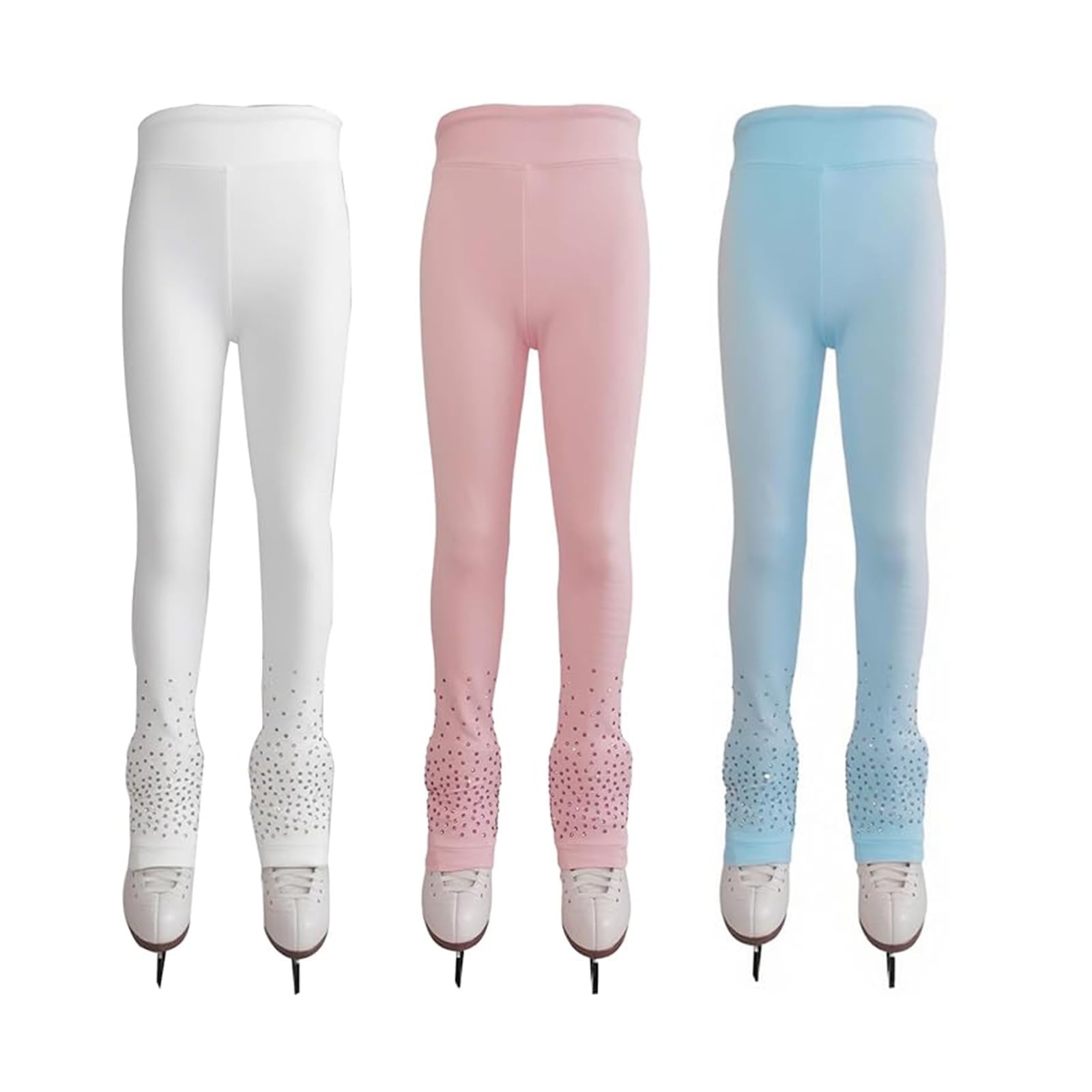 LIUHUO - giacca da pattinaggio per allenamento, pattinaggio per ragazze, leggings rosa, pantaloni