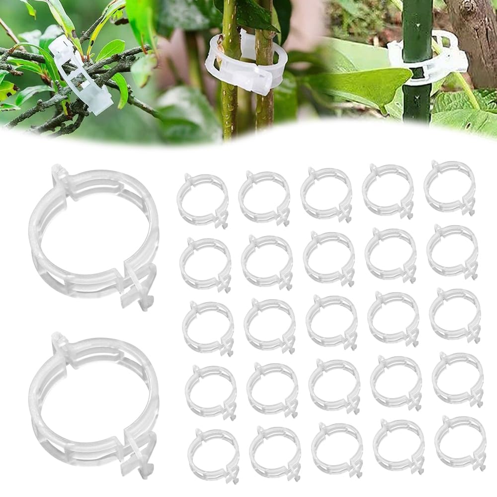 Secured Plastic Plant Clip, 2026 Upgraded Plant Support Clips Reusable Garden Clips, Plant Support Clips Garden Climbing Vines Fixing Clip Trellis