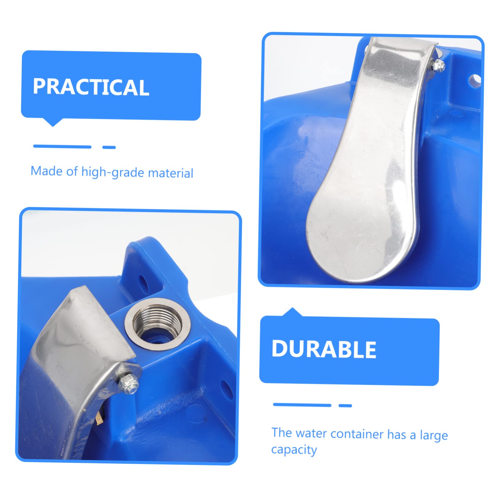 Bebedero Automático para Vacas y Ovejas, Acero Inoxidable, Azul