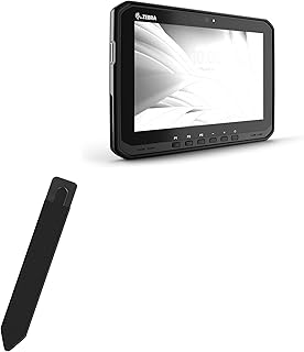 BoxWave Stylus Pouch Compatible with Zebra ET60 - Stylus PortaPouch, Stylus Holder Carrier Portable Self-Adhesive for Zebra ET60 - Jet Black
