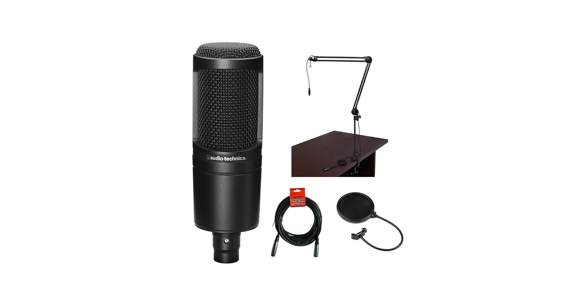 Amazon.com: Audio-Technica AT2020 Cardioid Condenser