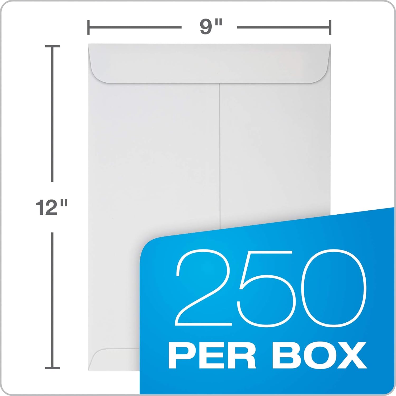 Columbian Catalog Envelopes, 9" x 12", Release & Seal Self-Sealing Closure, 28 lb White Wove, 250 per Box (COLO912) : Office Products