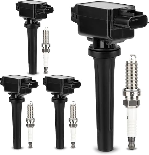 Vista 41 de Paquetes de bobina de encendido UF549 y bujía de iridio doble 9029, para Nissan Altima Versa Sentra Rogue Cube NV200 Pathfinder Infiniti FX50 M56