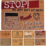 Paillasson original, paillasson d'entrée maison en fibre de coco 60 x 40 cm   Tapis amusant et décoratif, extérieur/intérieur avec des designs uniques, idéal pour donner de la personnalité à votre