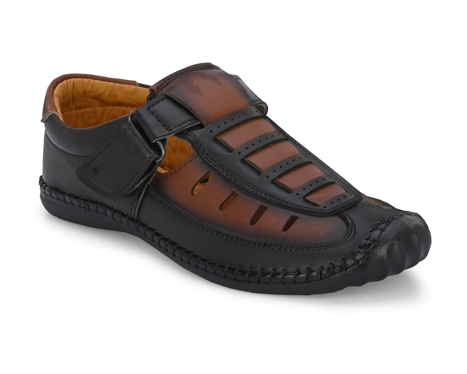 Rising Wolf Trendy Black sandals for men (B091ZGTZGG) Amazon Price History, Amazon Price Tracker